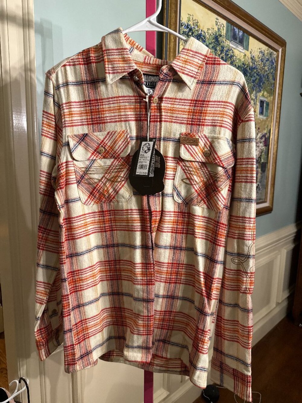 Billionaire Boys Club Plaid Flannel Button Up Shirt Men’s S NWT Streetwear Heavy